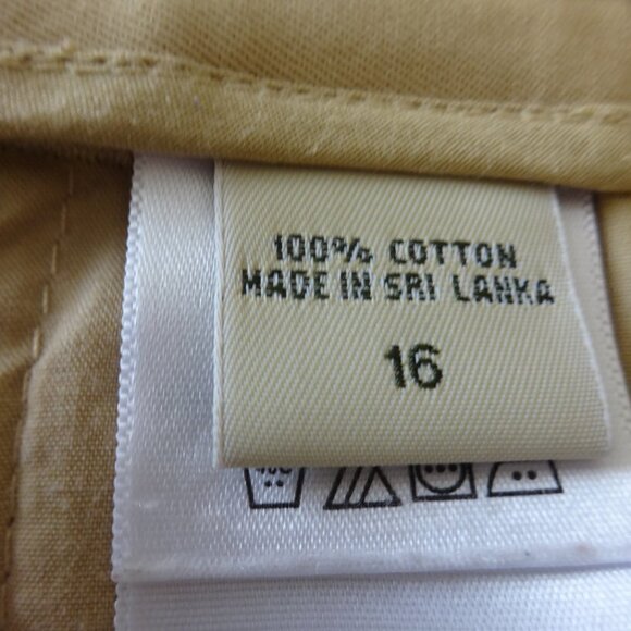 Eddie Bauer size 16 women's pants, mercer fit, 100% cotton wide srtaight leg - Picture 6 of 13